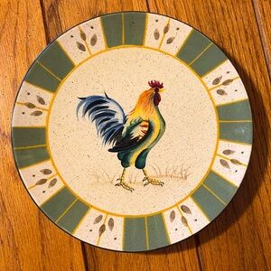 Vintage 8” Rooster Plate